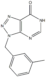 3-(3-methylbenzyl)-3,6-dihydro-7H-[1,2,3]triazolo[4,5-d]pyrimidin-7-one 结构式