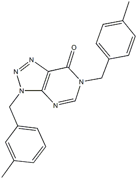 944775-45-5 3-(3-methylbenzyl)-6-(4-methylbenzyl)-3,6-dihydro-7H-[1,2,3]triazolo[4,5-d]pyrimidin-7-one