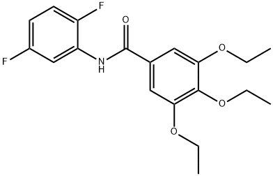 N-(2,5-difluorophenyl)-3,4,5-triethoxybenzamide 化学構造式