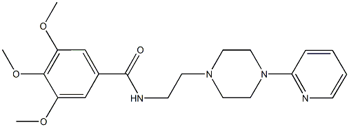 3,4,5-trimethoxy-N-{2-[4-(2-pyridinyl)-1-piperazinyl]ethyl}benzamide|