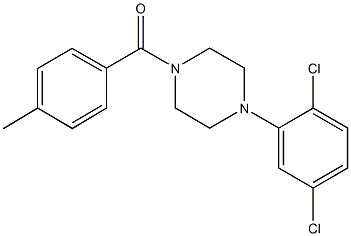 944775-67-1 1-(2,5-dichlorophenyl)-4-(4-methylbenzoyl)piperazine