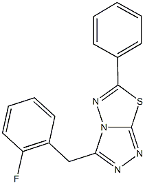 3-(2-fluorobenzyl)-6-phenyl[1,2,4]triazolo[3,4-b][1,3,4]thiadiazole Structure