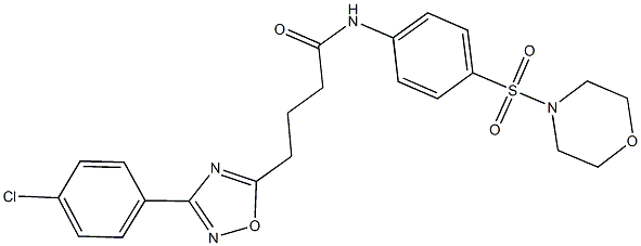 945116-99-4 4-[3-(4-chlorophenyl)-1,2,4-oxadiazol-5-yl]-N-[4-(4-morpholinylsulfonyl)phenyl]butanamide