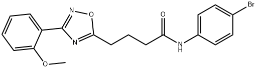 N-(4-bromophenyl)-4-[3-(2-methoxyphenyl)-1,2,4-oxadiazol-5-yl]butanamide Struktur