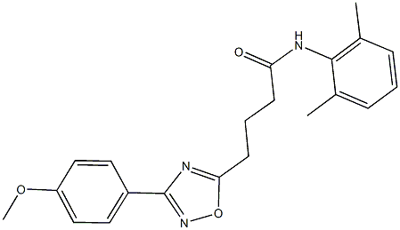 N-(2,6-dimethylphenyl)-4-[3-(4-methoxyphenyl)-1,2,4-oxadiazol-5-yl]butanamide,945117-08-8,结构式