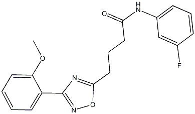 945173-08-0 N-(3-fluorophenyl)-4-[3-(2-methoxyphenyl)-1,2,4-oxadiazol-5-yl]butanamide