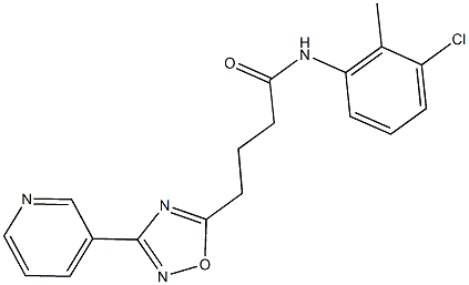 N-(3-chloro-2-methylphenyl)-4-[3-(3-pyridinyl)-1,2,4-oxadiazol-5-yl]butanamide|