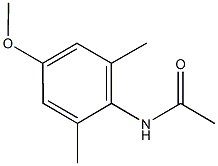 N-(4-methoxy-2,6-dimethylphenyl)acetamide Struktur
