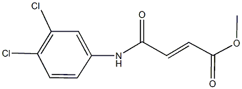 methyl 4-(3,4-dichloroanilino)-4-oxo-2-butenoate 化学構造式