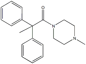 1-(2,2-diphenylpropanoyl)-4-methylpiperazine,94679-28-4,结构式