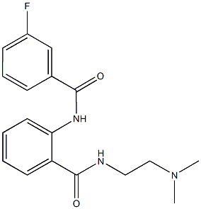 N-[2-(dimethylamino)ethyl]-2-[(3-fluorobenzoyl)amino]benzamide Structure