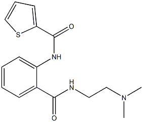 N-[2-({[2-(dimethylamino)ethyl]amino}carbonyl)phenyl]-2-thiophenecarboxamide Struktur