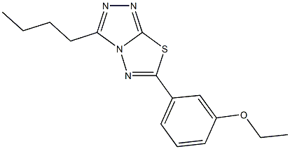 3-butyl-6-(3-ethoxyphenyl)[1,2,4]triazolo[3,4-b][1,3,4]thiadiazole Structure