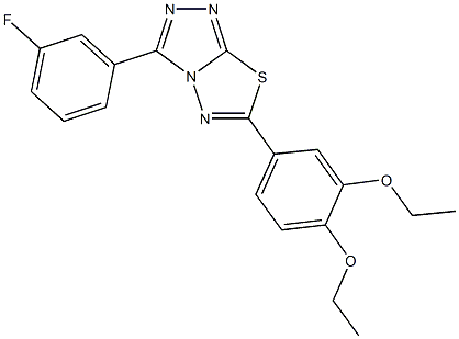 947043-17-6 6-(3,4-diethoxyphenyl)-3-(3-fluorophenyl)[1,2,4]triazolo[3,4-b][1,3,4]thiadiazole