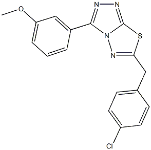 947044-04-4 3-[6-(4-chlorobenzyl)[1,2,4]triazolo[3,4-b][1,3,4]thiadiazol-3-yl]phenyl methyl ether