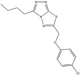 947061-05-4 (3-butyl[1,2,4]triazolo[3,4-b][1,3,4]thiadiazol-6-yl)methyl 4-chlorophenyl ether