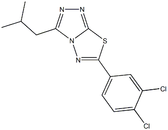 6-(3,4-dichlorophenyl)-3-isobutyl[1,2,4]triazolo[3,4-b][1,3,4]thiadiazole Structure