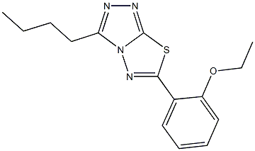 3-butyl-6-(2-ethoxyphenyl)[1,2,4]triazolo[3,4-b][1,3,4]thiadiazole,947831-67-6,结构式