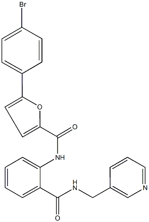 5-(4-bromophenyl)-N-(2-{[(3-pyridinylmethyl)amino]carbonyl}phenyl)-2-furamide Structure