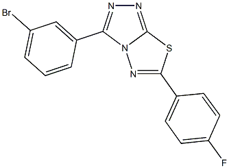 3-(3-bromophenyl)-6-(4-fluorophenyl)[1,2,4]triazolo[3,4-b][1,3,4]thiadiazole Structure