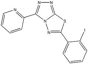 6-(2-iodophenyl)-3-(2-pyridinyl)[1,2,4]triazolo[3,4-b][1,3,4]thiadiazole Structure