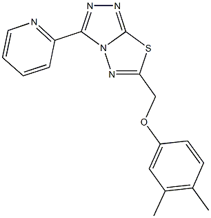 3,4-dimethylphenyl [3-(2-pyridinyl)[1,2,4]triazolo[3,4-b][1,3,4]thiadiazol-6-yl]methyl ether Structure