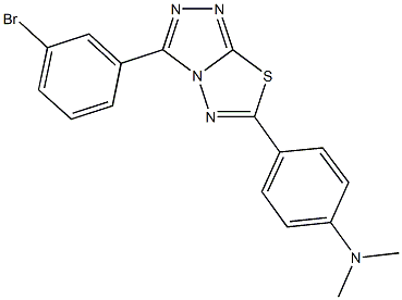 N-{4-[3-(3-bromophenyl)[1,2,4]triazolo[3,4-b][1,3,4]thiadiazol-6-yl]phenyl}-N,N-dimethylamine|