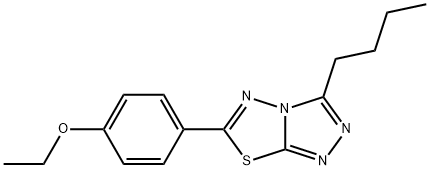 3-butyl-6-(4-ethoxyphenyl)[1,2,4]triazolo[3,4-b][1,3,4]thiadiazole Structure