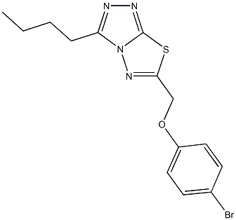 947899-33-4 6-[(4-bromophenoxy)methyl]-3-butyl[1,2,4]triazolo[3,4-b][1,3,4]thiadiazole