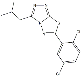 6-(2,5-dichlorophenyl)-3-isobutyl[1,2,4]triazolo[3,4-b][1,3,4]thiadiazole Structure