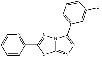 3-(3-bromophenyl)-6-(2-pyridinyl)[1,2,4]triazolo[3,4-b][1,3,4]thiadiazole Structure