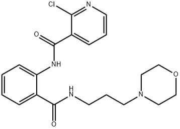 2-chloro-N-[2-({[3-(4-morpholinyl)propyl]amino}carbonyl)phenyl]nicotinamide,947936-37-0,结构式