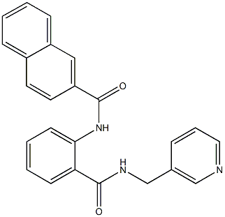 N-(2-{[(3-pyridinylmethyl)amino]carbonyl}phenyl)-2-naphthamide Structure