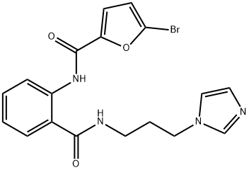 5-bromo-N-[2-({[3-(1H-imidazol-1-yl)propyl]amino}carbonyl)phenyl]-2-furamide,947937-05-5,结构式
