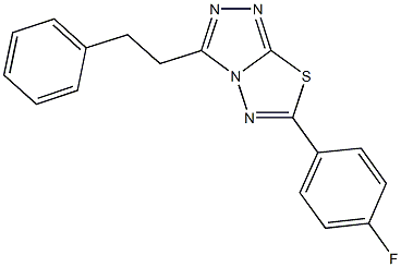 6-(4-fluorophenyl)-3-(2-phenylethyl)[1,2,4]triazolo[3,4-b][1,3,4]thiadiazole|