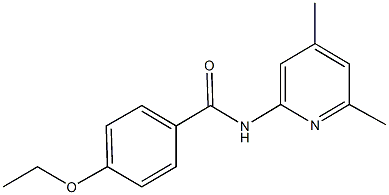 N-(4,6-dimethyl-2-pyridinyl)-4-ethoxybenzamide 化学構造式