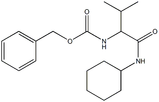 benzyl 1-[(cyclohexylamino)carbonyl]-2-methylpropylcarbamate Struktur