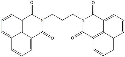 2-[3-(1,3-dioxo-1H-benzo[de]isoquinolin-2(3H)-yl)propyl]-1H-benzo[de]isoquinoline-1,3(2H)-dione Struktur