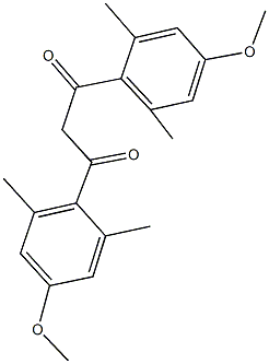 1,3-bis(4-methoxy-2,6-dimethylphenyl)-1,3-propanedione Structure