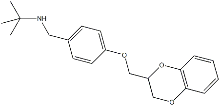 N-(tert-butyl)-N-[4-(2,3-dihydro-1,4-benzodioxin-2-ylmethoxy)benzyl]amine,950234-94-3,结构式