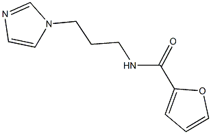 N-[3-(1H-imidazol-1-yl)propyl]-2-furamide Struktur