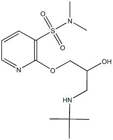 2-[3-(tert-butylamino)-2-hydroxypropoxy]-N,N-dimethyl-3-pyridinesulfonamide Structure