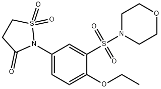 2-[4-ethoxy-3-(4-morpholinylsulfonyl)phenyl]-3-isothiazolidinone 1,1-dioxide|