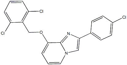 2-(4-chlorophenyl)-8-[(2,6-dichlorobenzyl)oxy]imidazo[1,2-a]pyridine|