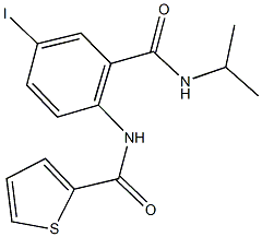 N-{4-iodo-2-[(isopropylamino)carbonyl]phenyl}thiophene-2-carboxamide 化学構造式