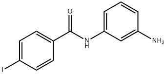 N-(3-aminophenyl)-4-iodobenzamide 化学構造式