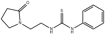 N-[2-(2-oxo-1-pyrrolidinyl)ethyl]-N'-phenylthiourea Structure