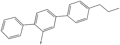 2-fluoro-4''-propyl-1,1':4',1''-terphenyl Struktur