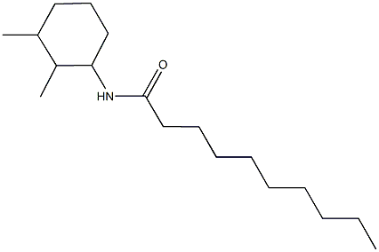 N-(2,3-dimethylcyclohexyl)decanamide Structure