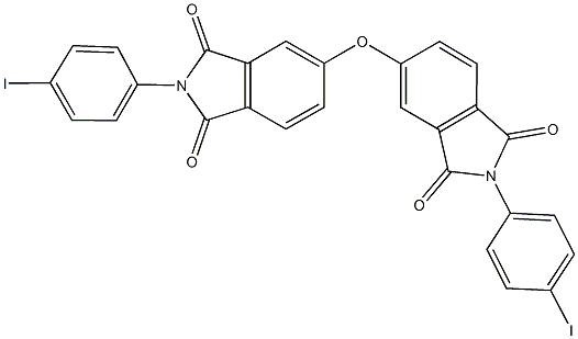 2-(4-iodophenyl)-5-{[2-(4-iodophenyl)-1,3-dioxo-2,3-dihydro-1H-isoindol-5-yl]oxy}-1H-isoindole-1,3(2H)-dione,95576-72-0,结构式